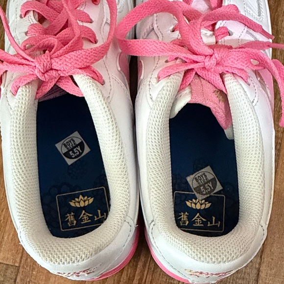 Nike Air Force 1 lotus flower limited edition shoes size 7.5 women or 5.5 Youth - Picture 7 of 15